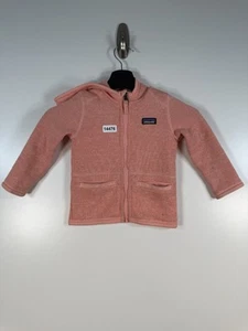 Patagonia Better Sweater Kids Unisex Full Zip Fleece Jacket Peach Sz 2T 12x14.5 - Picture 1 of 15