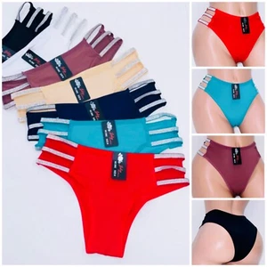 3/6 Women's Sexy High Cut Bikini T-back Underwear Panties-Lingeries Sleepwear 92 - Picture 1 of 12