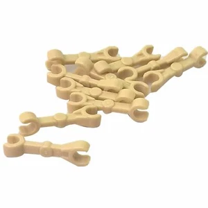 10 NEW LEGO Droid Arm Mechanical, Straight with Clips (Vertical Grip) Tan - Picture 1 of 1