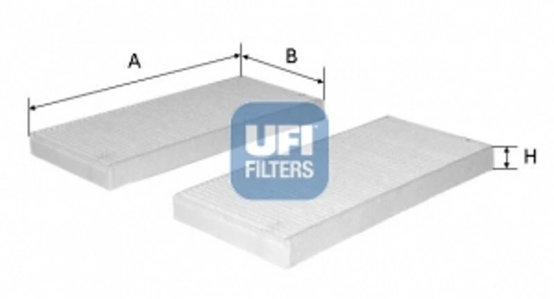 UFI Filtro Habitáculo Partícula para Renault Latitud L70 _ 53.311.00 - Imagen 1 de 1