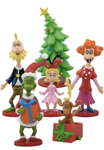 Dr Seuss “The Grinch Who Stole The Christmas “ 6 Pieces Figurines Set, Vinyl - Picture 1 of 5