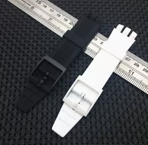 20*24mm Silicone Rubber Watchband Strap For Swatch IRONY SCUBA 200 - Picture 1 of 12