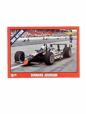 Brand New: Vintage 1992 Collegiate Collection Legends of Indy Bernard Jourdain  - Image 1 of 2