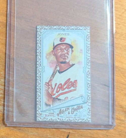 2018 Topps Allen and Ginter Mini Gold #299 Adam Jones Orioles - Image 1 of 1