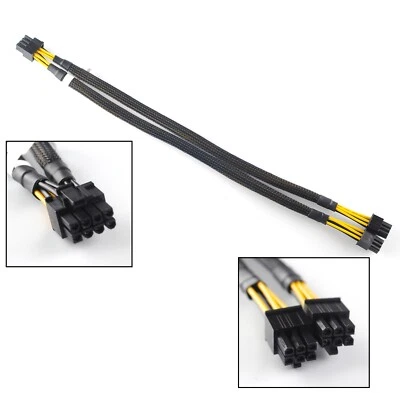 GPU Power Cable 8 Pin to 6+6 Pin for Dell T5810 T7810 and Nvidia Quadro K6000 - Image 1 of 4