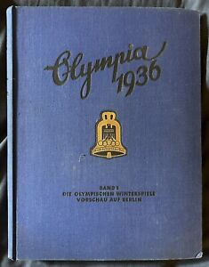 VINTAGE BERLIN 1936 OLYMPICS HB BOOK PHOTOS BAND I DIE XI OLYMPISCHEN COMPLETE