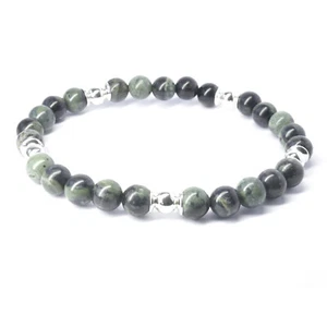 Dehnbares ARMBAND KAMBABA ELDARIT KUGELN ca. 6mm mit 925 Silber ca. 17,5cm DA125 - Bild 1 von 4