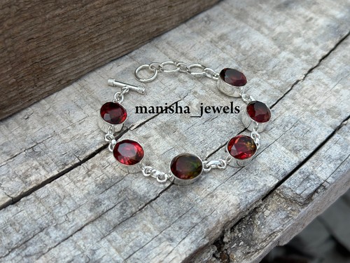 VALENTINO Bracciale Tormalina Gemma Argento Sterling 925 Regali Per Amore Gioielli CA 189