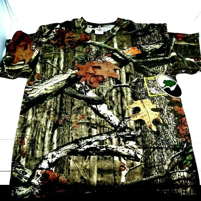 Mossy Oak Tee Shirt Men's Infinity Print "Break Up" Fantastic Shirt New - Image 1 of 4