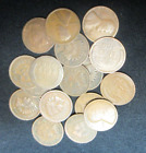 (50) TEEN WHEAT & INDIAN HEAD PENNIES 1800-1929 P.D.S. ONLY OLD COIN COLLECTION