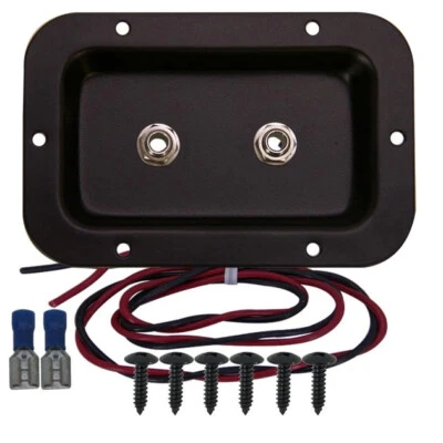 Placa de entrada de alto-falante com 2 conectores Neutrik 1/4" para gabinetes de PA ou guitarra - Imagem 1 de 3