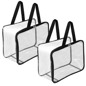 Multipurpose Transparent Storage Bag for Clothes PVC Packing Organizer - Picture 1 of 10