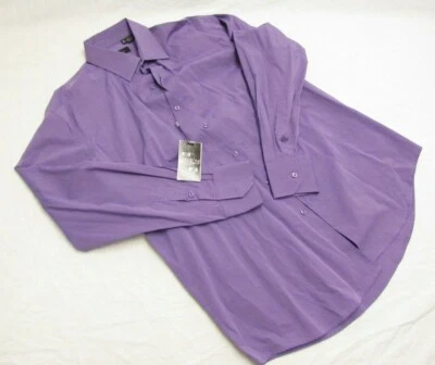 Camisa de vestir MANTONI ITALY para hombre grande 16,5 34/35 lavanda manga larga Foto 1 de 4