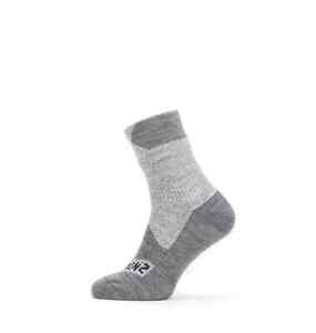 SealSkinz Waterproof All Weather Ankle Length Socks - Grey / Grey Marl