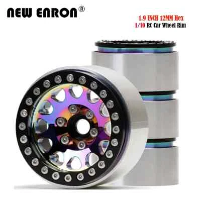 4Pc 1.9 Deep Dish Beadlock Wheel Rims alloy For RC 1/10 TRX4 CC01 TF2 MST Jimny - Image 1 of 4