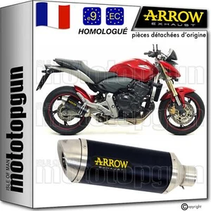 ARROW POT ECHAPPEMENT APPROUVE THUNDER NOIR HONDA CB 600 F HORNET 2008 08 - Photo 1/5