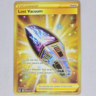 Lost Vacuum 217/196 Lost Origin Gold Holo Secret Rare Pokemon Card English NM - Image 1 of 2