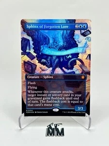 Sphinx of Forgotten Lore (* Borderless Foil *) MTG Foundations #314 NM-M - Picture 1 of 2