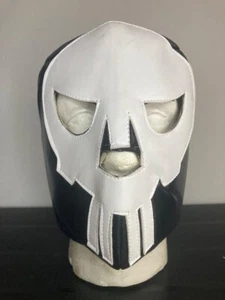 PUNISHER Mexican Wrestling Mask Cross Bones Lucha Libre Luchador Skull - ADULT - Picture 1 of 4