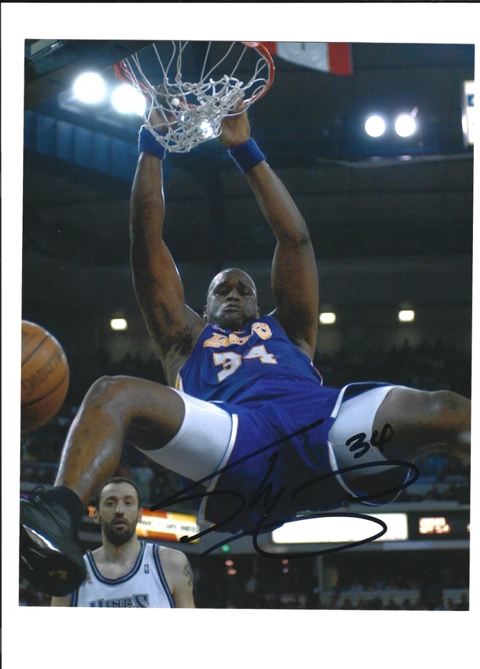 Foto firmada con autógrafo de Shaquille O'Neal de 8 x 10 pulgadas LAKERS Foto 1 de 1