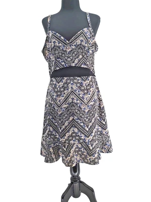 Vestido de sol Fire Los Angeles para mujer azul talla XL ver a través de la cintura correa con cremallera lateral Foto 1 de 4