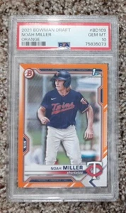 Tarjeta de novato naranja Bowman Draft de Bowman 2021 #/25 PSA 10 SP Dodgers a radiocontrol - Imagen 1 de 4