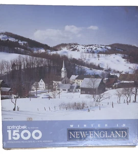 Springbok by Hallmark Winter in New England puzzle 1500 pieces - Sealed Box! - Picture 1 of 4