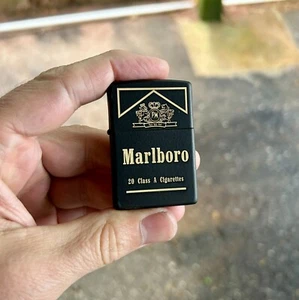 Marlboro Custom Zippo Lighter | Black Matte Zippo | Made In USA - Picture 1 of 3