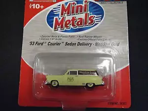 CMW Mini-Metals 30307 HO-Scale 1953 Ford Courier Sedan Delivery - Meadow Gold - Picture 1 of 1