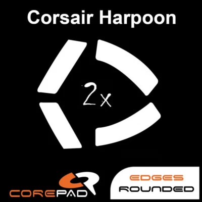 Corepad Skatez Corsair Harpoon ricambio piedi mouse Hyperglides Hyperglide Teflon