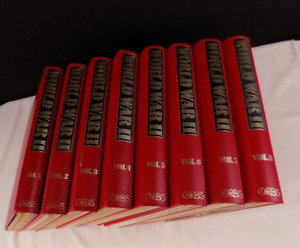 WORLD WAR 2 HISTORY, PUBLISHED 1972 BY ORBIS, 8 VOLUMES