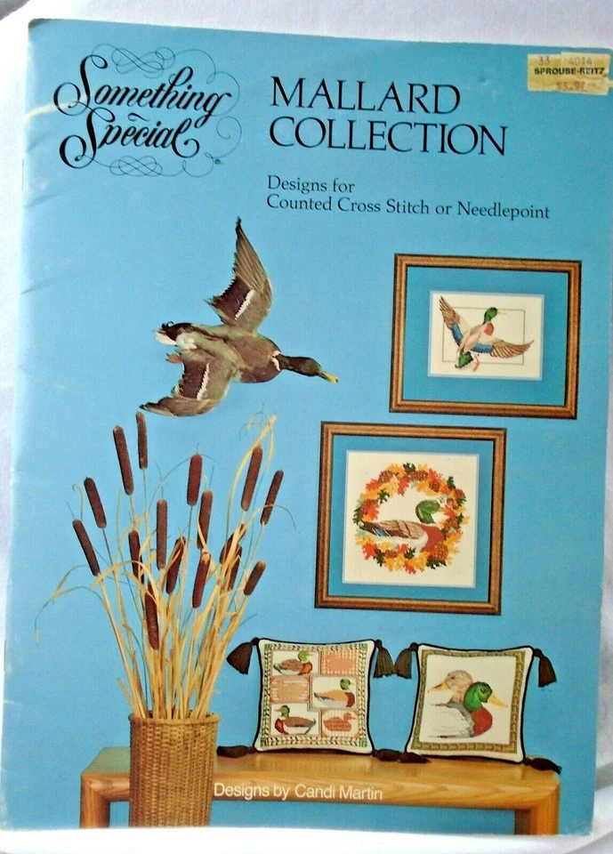 Candamar Mallard Collection Ducks 1981 Cross Stitch Needlepoint Pattern Booklet  - Image 1 of 4