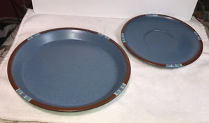 Dansk Mesa Himmelblau 7-3/8" Salatteller & 6-1/4" Untertasse Set (mehr verfügbar) EUC - Bild 1 von 3