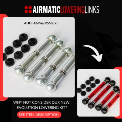 AUDI RS6 LOWERING LINKS KIT S6 (C7) - (PREMIUM FULLY ADJUSTABLE LINKS) MODULE - Image 1 of 4