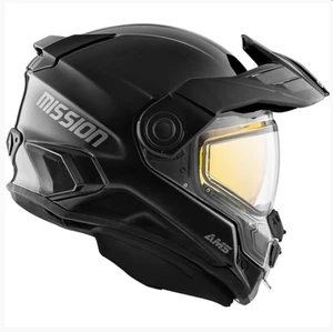 CKX Adult's Mission AMS EDL Motorcycle Helmet Solid Black - Large  - 512404 - Bild 1 von 1