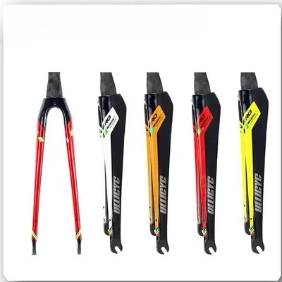 700*25C Road Bike Carbon Fiber Fork Disc/Rim Brake Round/Tapered Tube Front Fork - Image 1 of 4