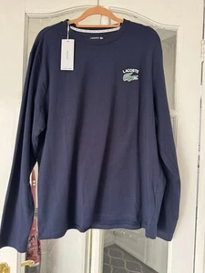 Lacoste Men's Navy Blue Sleepwear Top XL - Picture 1 of 7