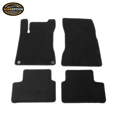 Floor Mats Fits 20-25 Benz C118 CLA-Class Nylon Black Front Rear Carpets Liner - Image 1 of 4