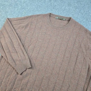 Raffi Pullover Herren XL Pulli Zopfmuster 100% Kaschmir Langarm Rundhals marmoriert - Bild 1 von 8