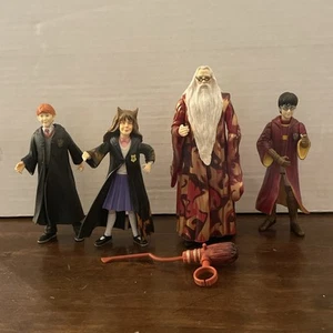 Vintage Harry Potter Action Figures Harry,Ron,Hermione And Dombledore - Picture 1 of 14