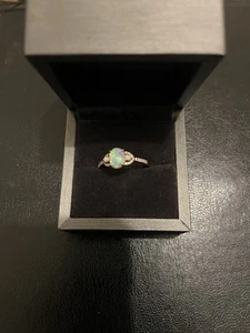 Pink Fire Opal 10k Rose Gold Ring Size 10 - Picture 1 of 2