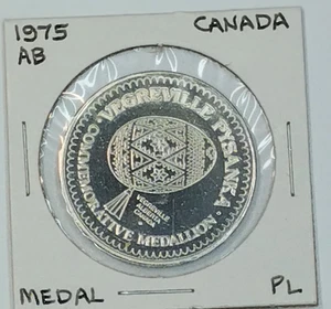 1975 Vegreville Alberta Pysanka Medal Proof Like - Bild 1 von 2