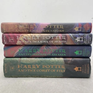 Harry Potter Set of 4 Hardcover DJ First American Edition Books Volumes 1-4 Lot - Picture 1 of 23