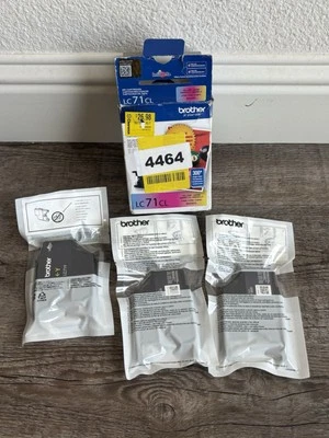 OEM Brother LC71CL 3 PACK Color Ink Printer Cartridges 6936 - Image 1 of 4