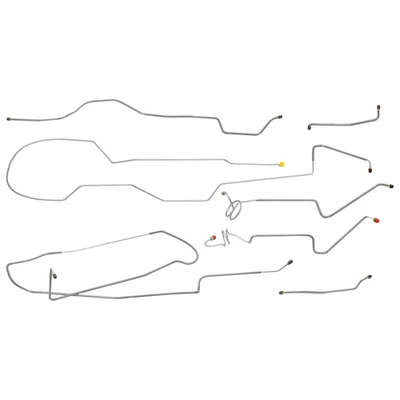 Полный комплект тормозной магистрали подходит для Jeep J-10 1976 1977 1978 1979 1980 годов выпуска оригинальная сталь - Изображение 1 из 4