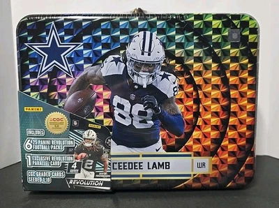 CeeDee Lamb 2025 Panini Revolution Trading Cards Lunch Box Tin Factory Sealed - Image 1 of 4