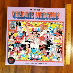 The World of Freddie Mercury A Jigsaw Puzzle Poster Guide COMPLETE 1000pcs 27x19 - Picture 1 of 6
