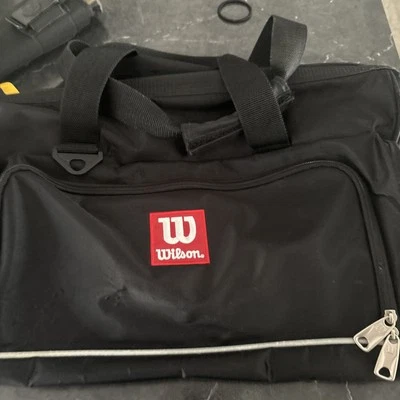 Wilson Pro Staff Sports Duffle Equipment Gym Bag Black Large 24 x 10 In - Image 1 of 4
