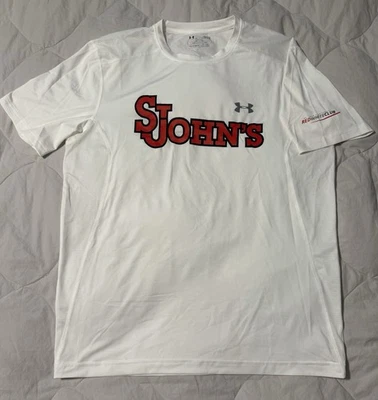 St John’s University Red Storm Red & White Club Under Armour T-Shirt Size L - Image 1 of 2