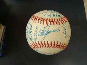 1989 Chicago Cubs Team Signed Baseball Maddux Sandberg Grace Dawson - Picture 1 of 6